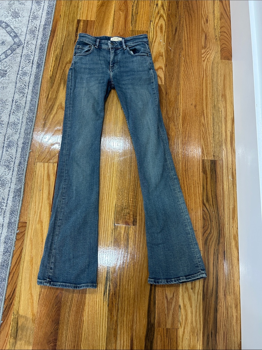 Motel Rocks Dark Blue Flare Jeans